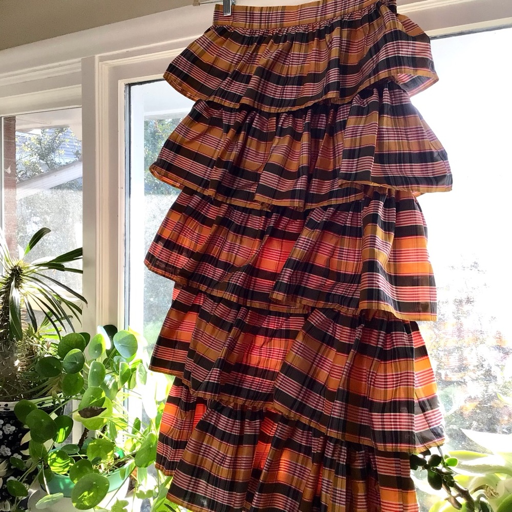 NWT Real Silk Limited Editions Ruffles Skirt - Picture 6 of 16